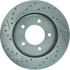 Centric 227.65058L Disc Brake Rotor Select Sport Drilled & Slotted Rotor, Left