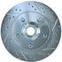 Centric 227.65080L Disc Brake Rotor and Hub Assembly Select Sport Drilled & Slotted Rotor, Left