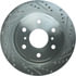 227.66065L by CENTRIC - Select Sport Drilled & Slotted Rotor, Left