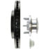 Centric 128.65128L Disc Brake Rotor and Hub Assembly Cross Drilled Rotor