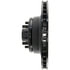 Centric 128.61002L Disc Brake Rotor and Hub Assembly Cross Drilled Rotor