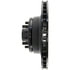 Centric 128.61002R Disc Brake Rotor and Hub Assembly Cross Drilled Rotor