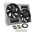 Derale 16842 Engine Cooling Fan Assembly Powerpack - High Output Dual 12" Electric RAD Fan/Aluminum Shroud Kit
