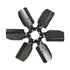 17117 by DERALE - 17" Standard Rotation Fan Clutch Fan, Black