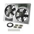 Derale 16833 Engine Cooling Fan Assembly Powerpack - High Output Dual 11" Electric RAD Fan/Aluminum Shroud Kit