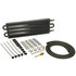 13102 by DERALE - 4 Pass 17" Series 7000 Copper/Aluminum Transmission Cooler Kit