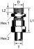 8938019940 by WABCO - Air Brake Fitting - Straight Bulkhead Coupling