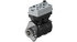 9125101040 by WABCO - Air Compressor - Twin Cylinder, Flange Mounted, 636cc