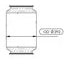 65017 by DINEX - Diesel Particulate Filter (DPF) - Fits Freightliner