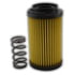 MF0307677 by MAIN FILTER - Aftermarket Replacement Hydraulic Filter with 60 Micron Rating, Wire Mesh, Outside-In Flow