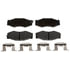 Vortex VXD266MH Disc Brake Pad Set Brake Parts Inc Vortex Metallic Disc Brake Pad Set