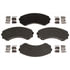 BKP550MH by BRAKE PRO - Brake Parts Inc Brake Pro OEQF Metallic Disc Brake Pad Set