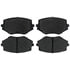 Brake Pro BKP635C Disc Brake Pad Set Brake Parts Inc Brake Pro OEQF Ceramic Disc Brake Pad Set
