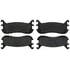 Brake Pro BKP636C Disc Brake Pad Set Brake Parts Inc Brake Pro OEQF Ceramic Disc Brake Pad Set
