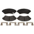 BKP699MH by BRAKE PRO - Brake Parts Inc Brake Pro OEQF Metallic Disc Brake Pad Set