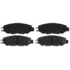 Brake Pro BKP613CH Disc Brake Pad Set Brake Parts Inc Brake Pro OEQF Ceramic Disc Brake Pad Set