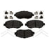 BKP619CH by BRAKE PRO - Brake Parts Inc Brake Pro OEQF Ceramic Disc Brake Pad Set