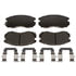 VXD563CH by VORTEX - Brake Parts Inc Vortex Ceramic Disc Brake Pad Set
