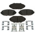 Brake Pro BKP748MH Disc Brake Pad Set Brake Parts Inc Brake Pro OEQF Metallic Disc Brake Pad Set
