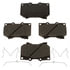 Brake Pro BKP812CH Disc Brake Pad Set Brake Parts Inc Brake Pro OEQF Ceramic Disc Brake Pad Set