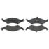 Brake Pro BKP421AC Disc Brake Pad Set Brake Parts Inc Brake Pro OEQF Ceramic Disc Brake Pad Set