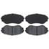 BKP551C by BRAKE PRO - Brake Parts Inc Brake Pro OEQF Ceramic Disc Brake Pad Set