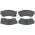 Brake Pro BKP451C Disc Brake Pad Set Brake Parts Inc Brake Pro OEQF Ceramic Disc Brake Pad Set