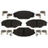 Vortex VXD434MH Disc Brake Pad Set Brake Parts Inc Vortex Metallic Disc Brake Pad Set