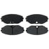 Brake Pro BKP587C Disc Brake Pad Set Brake Parts Inc Brake Pro OEQF Ceramic Disc Brake Pad Set