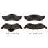 VXD820MH by VORTEX - Brake Parts Inc Vortex Metallic Disc Brake Pad Set