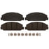 VXD827MH by VORTEX - Brake Parts Inc Vortex Metallic Disc Brake Pad Set