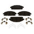 BKP855AMH by BRAKE PRO - Brake Parts Inc Brake Pro OEQF Metallic Disc Brake Pad Set