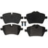 BKP1204MH by BRAKE PRO - Brake Parts Inc Brake Pro OEQF Metallic Disc Brake Pad Set