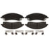 VXD1019CH by VORTEX - Brake Parts Inc Vortex Ceramic Disc Brake Pad Set