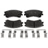 VXD957CH by VORTEX - Brake Parts Inc Vortex Ceramic Disc Brake Pad Set