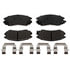 VXD1104CH by VORTEX - Brake Parts Inc Vortex Ceramic Disc Brake Pad Set