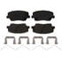 Brake Pro BKP1815CH Disc Brake Pad Set Brake Parts Inc Brake Pro OEQF Ceramic Disc Brake Pad Set