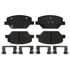 BKP1886CH by BRAKE PRO - Brake Parts Inc Brake Pro OEQF Ceramic Disc Brake Pad Set