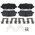 BKP1724CH by BRAKE PRO - Brake Parts Inc Brake Pro OEQF Ceramic Disc Brake Pad Set