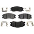 VXD1264CH by VORTEX - Brake Parts Inc Vortex Ceramic Disc Brake Pad Set