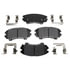 BKP1404CH by BRAKE PRO - Brake Parts Inc Brake Pro OEQF Ceramic Disc Brake Pad Set