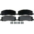 VXD1558MH by VORTEX - Brake Parts Inc Vortex Metallic Disc Brake Pad Set
