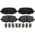 BKP1734CH by BRAKE PRO - Brake Parts Inc Brake Pro OEQF Ceramic Disc Brake Pad Set