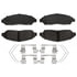 VXD1280CH by VORTEX - Brake Parts Inc Vortex Ceramic Disc Brake Pad Set