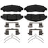 VXD1896CH by VORTEX - Brake Parts Inc Vortex Ceramic Disc Brake Pad Set