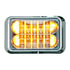 40AA5SCR by WHELEN ENGINEERING - 400 Series Emergency Warning Light, Dual Level, Linear Super LED, Amber, 1.8/0.72 AMP, 12V