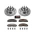 K682136 by POWERSTOP BRAKES - Z36 Truck and SUV Carbon-Fiber Ceramic Brake Pad and Drilled & Slotted Rotor Kit