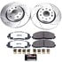 K794036 by POWERSTOP BRAKES - Z36 Truck and SUV Carbon-Fiber Ceramic Brake Pad and Drilled & Slotted Rotor Kit