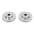 EBR1248XPR by POWERSTOP BRAKES - Evolution® Disc Brake Rotor - Performance, Drilled, Slotted and Plated