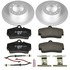 ESK857 by POWERSTOP BRAKES - Genuine Geomet® Coated Rotors, ECE-R90 Disc Brake Pad Set + Hardware Kit